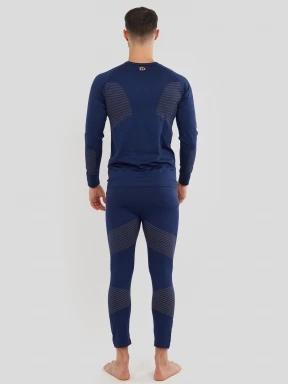 Fundango Seamless Baselayer Set for men in dark blue 3