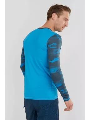 Fundango Manado Long Rashguard for men in blue 3