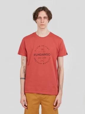 Fundango Basic-T Logo 04 for men in red 1