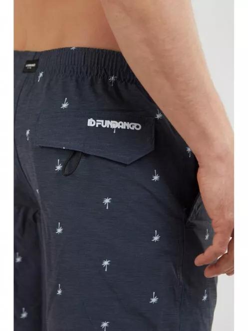 Fundango Bono Print Boardshort for men in dark blue 5