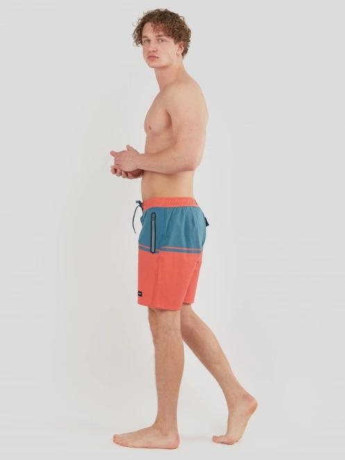 Fundango Morris Boardshort for men in red 4