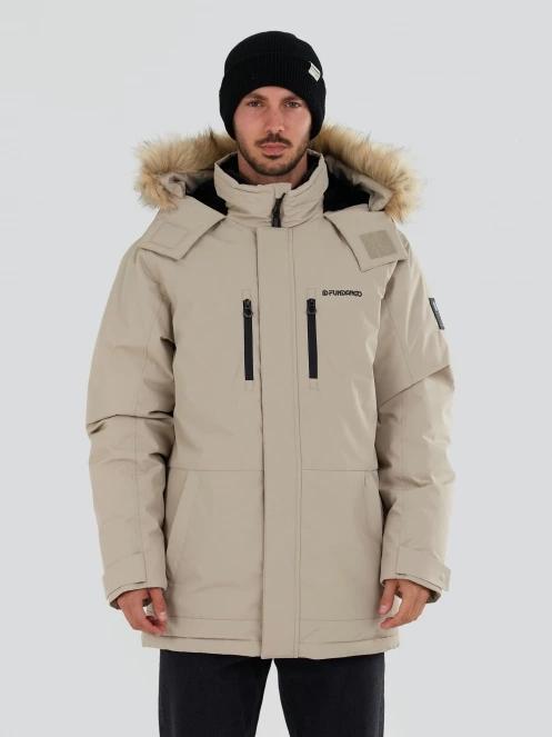 Fundango Spirit Parka Jacket for men in sand 2