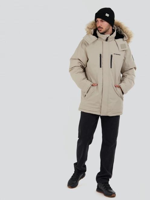 Fundango Spirit Parka Jacket for men in sand 4