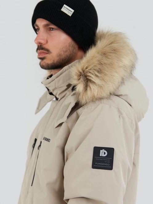 Fundango Spirit Parka Jacket for men in sand 7
