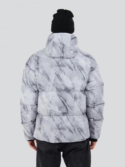 Fundango Ewan Puffer Jacket for men in grey 3