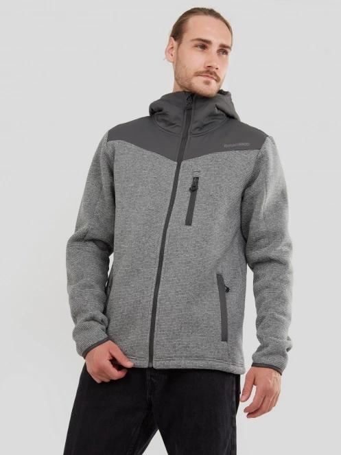 Fundango Ashford Insulated Fleece Jacket for men in grey 2