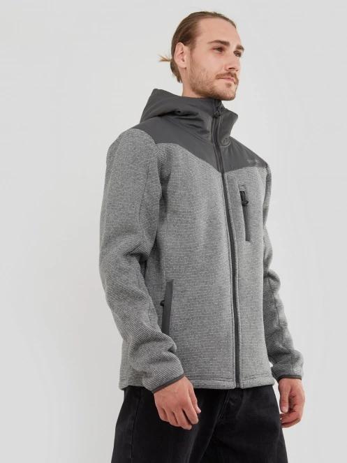 Fundango Ashford Insulated Fleece Jacket for men in grey 5