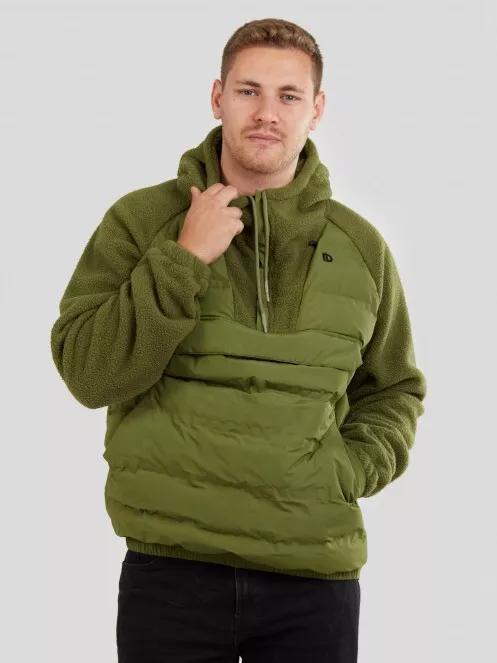 Fundango Mongrel Hybrid Jacket for men in oliv 4