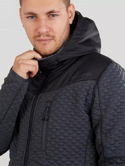 Fundango Ashford Insulated Fleece Jacket for men in black 4