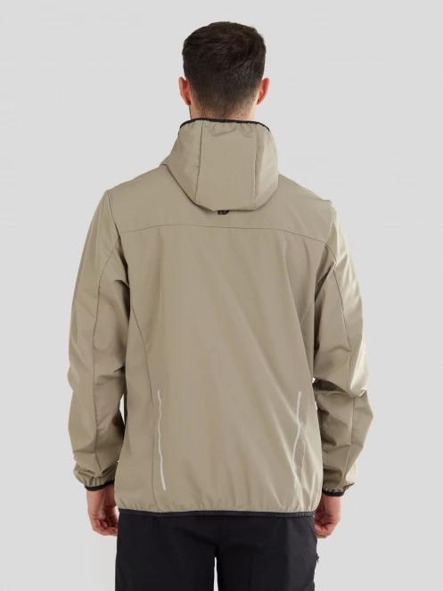 Fundango Alloy Hooded Softshell for men in sand 3