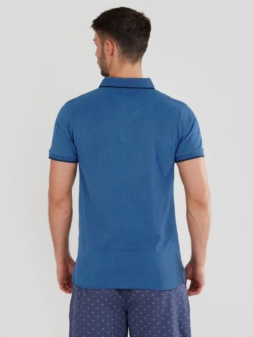 Fundango Incognito Mono Poloshirt for men in blue 3