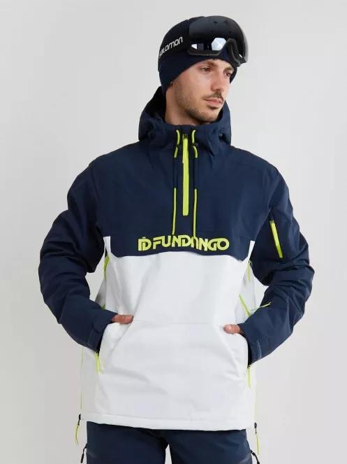 Fundango Burnaby Logo Anorak for men in white 2