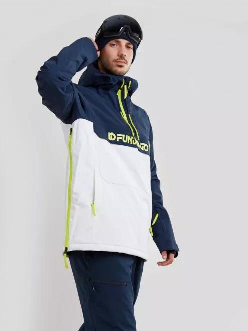 Fundango Burnaby Logo Anorak for men in white 5
