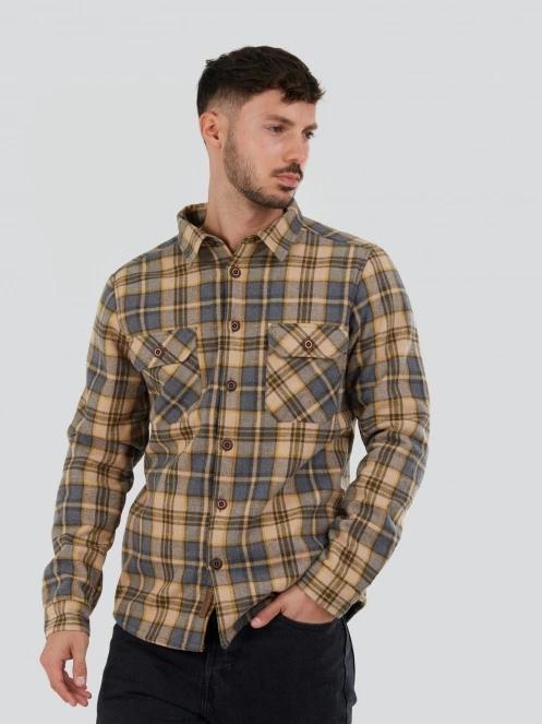 Fundango Roddy Lined Shirt for men in grey 2