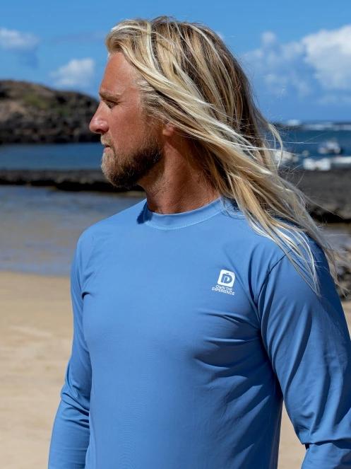 Fundango Manado Long II Rashguard for men in blue 2