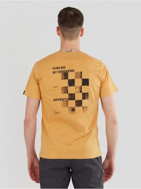 Fundango Basic - T Logo-7 T-shirt for men in yellow 3