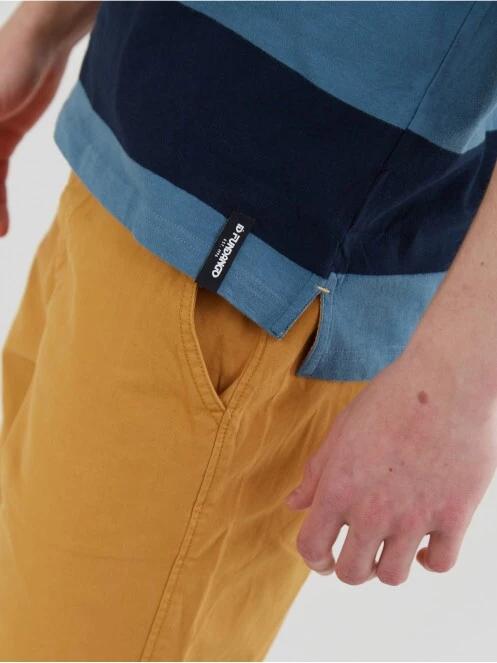 Fundango Incognito Stripe Poloshirt for men in dark blue 6