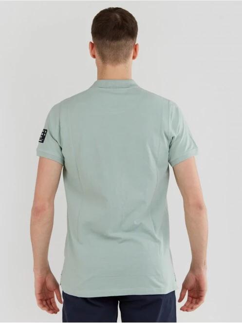 Fundango Molton Poloshirt for men in green 3