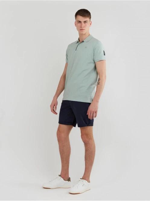 Fundango Molton Poloshirt for men in green 4