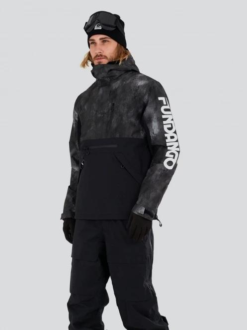 Fundango Tilbury ECO Logo Anorak for men in black 2
