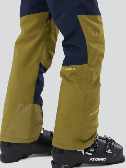 Fundango Teak Colourblock Pants for men in green 7