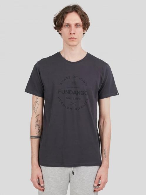 Fundango Basic-T Logo 04 for men in grey 2