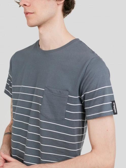 Fundango Jaggy Pocket T-shirt for men in grey 6
