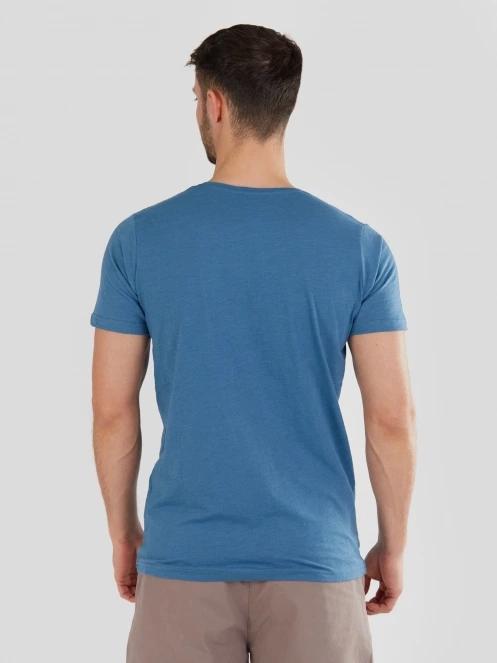 Fundango Jaggy Structured T-Shirt for men in blue 3