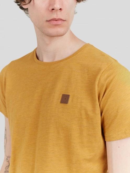 Fundango Jaggy Structured T-shirt for men in yellow 5