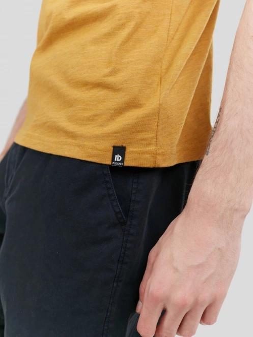 Fundango Jaggy Structured T-shirt for men in yellow 6