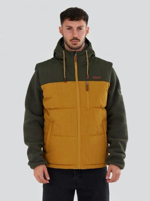 Fundango Karl Padded Vest for men in yellow 2