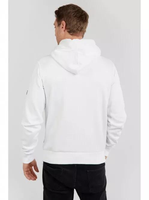 Fundango Hoover Hooded sweatshirt for men in white 3