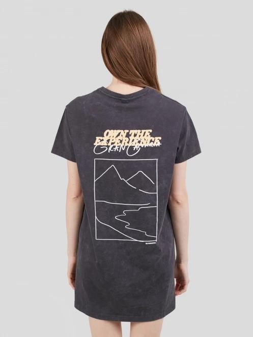 Fundango Swell Tee Dress for women in black 3
