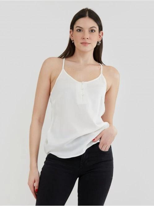Fundango Indi top for women in white 2