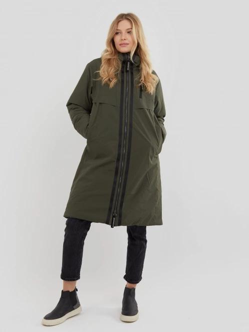 Fundango Carya Parka Jacket for women in oliv 2
