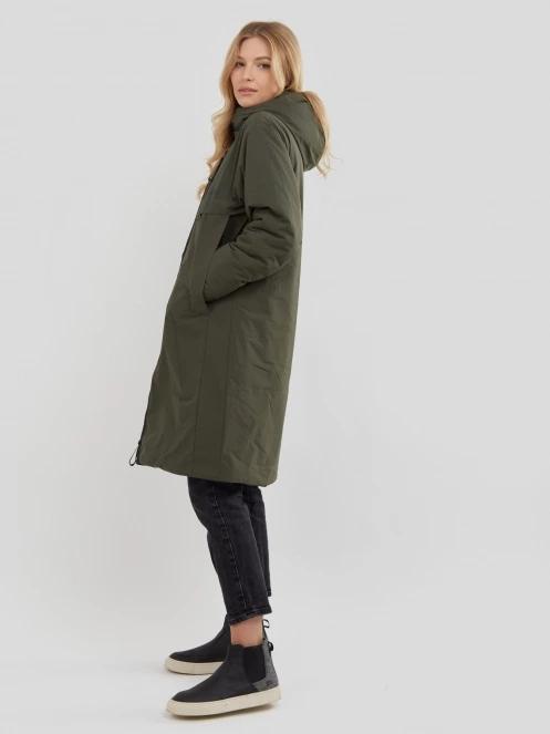 Fundango Carya Parka Jacket for women in oliv 4