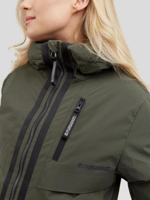 Fundango Carya Parka Jacket for women in oliv 6