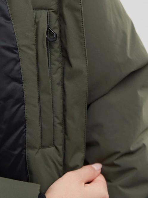 Fundango Carya Parka Jacket for women in oliv 7