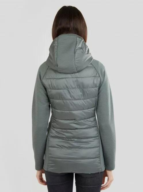 Fundango Afton Hybrid Jacket for women in oliv 3