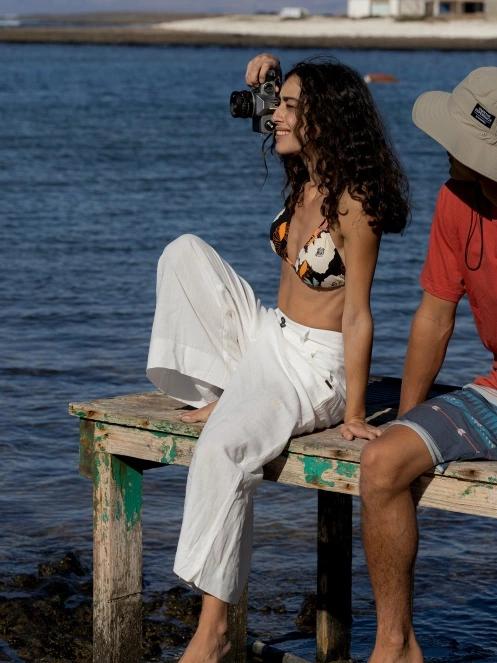 Fundango Piper Pants for women in white 9