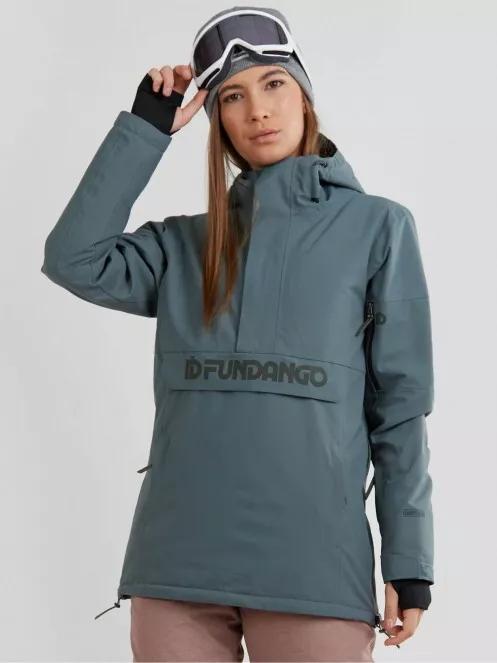 Fundango Birch Logo Anorak for women in oliv 2