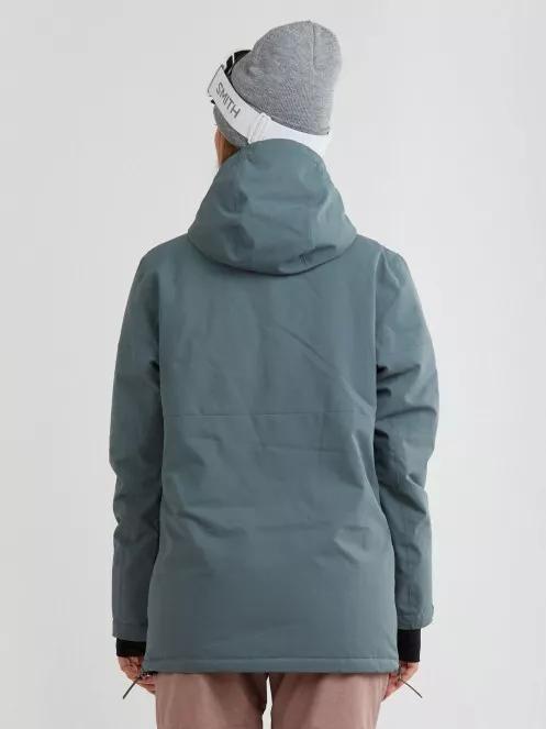Fundango Birch Logo Anorak for women in oliv 3