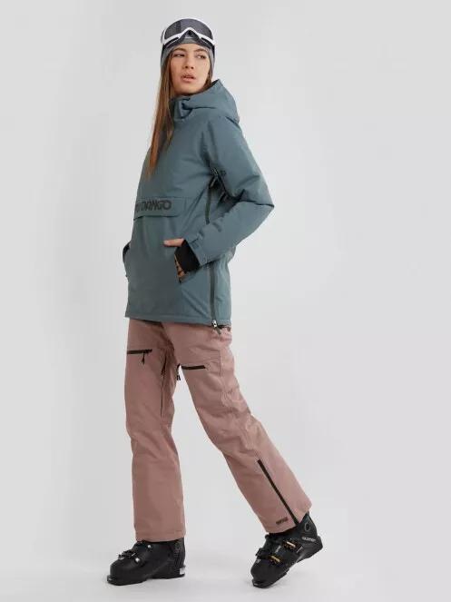 Fundango Birch Logo Anorak for women in oliv 4
