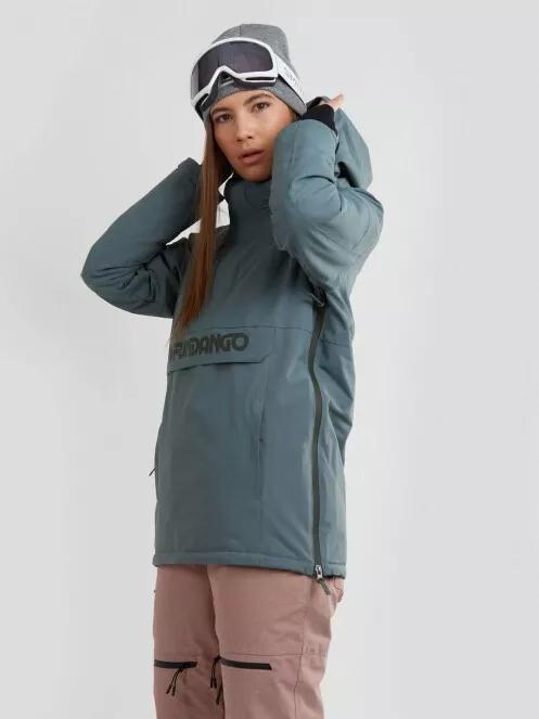 Fundango Birch Logo Anorak for women in oliv 5