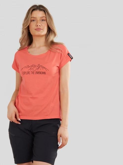 Fundango Atmos T-shirt for women in orange 5