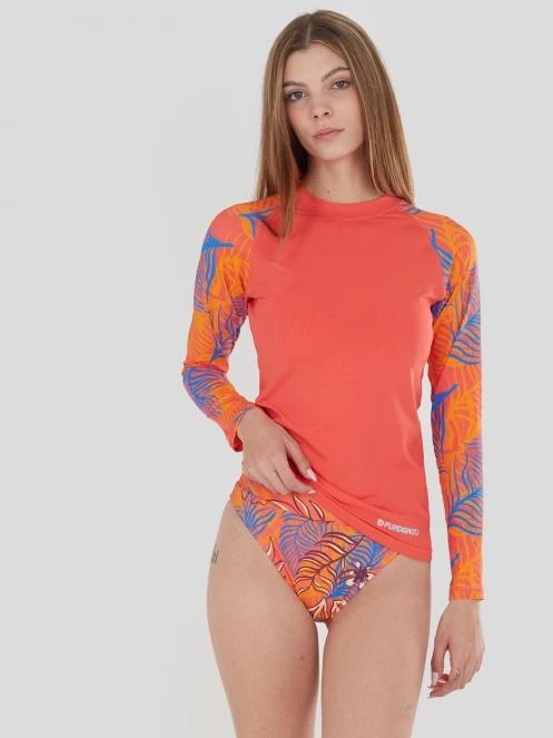 Fundango Joyce Long Sleeve Rashguard for women in pink 2