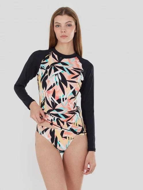Fundango Joyce Long Sleeve Rashguard for women in black 2