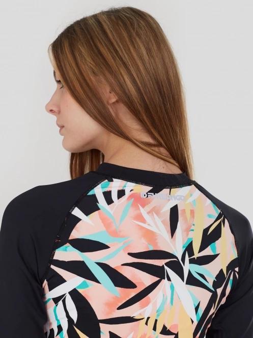 Fundango Joyce Long Sleeve Rashguard for women in black 7