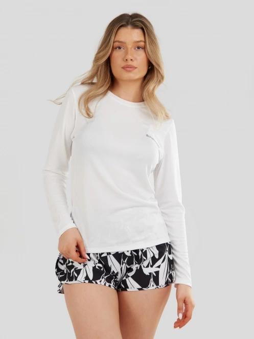 Fundango Loren Rashguard for women in white 5