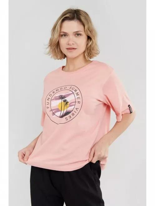 Fundango Nandelit T-shirt for women in pink 2